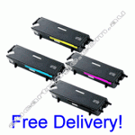 A Set Compatible Brother TN348 B/C/M/Y Toner Cartridges
