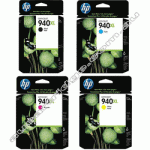 A Set Genuine HP 940XL B/C/M/Y Ink Cartridges